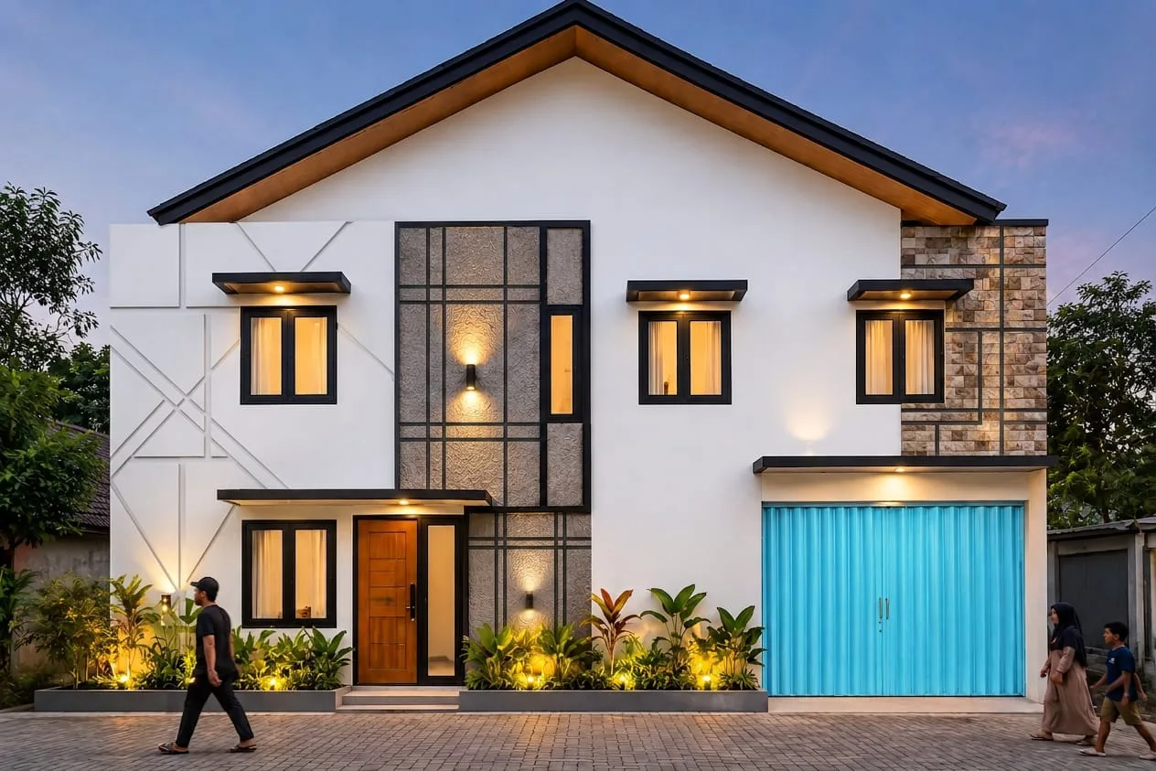 3d office pare dengan konsep minimalist